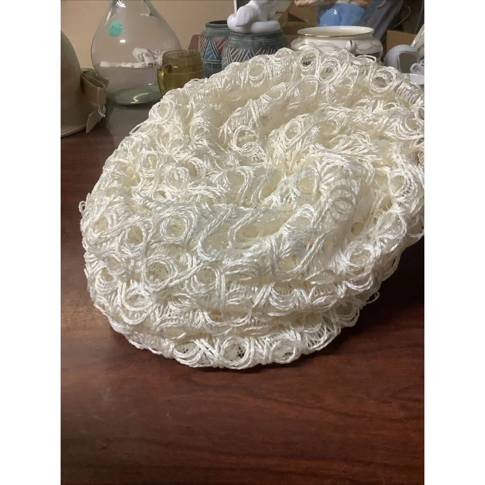 Vintage 1950’s Jean Arlett Hat Off White